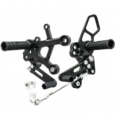 WOODCRAFT Adjustable Rearsets for the 2018+ Kawasaki Ninja 400 (EX400)